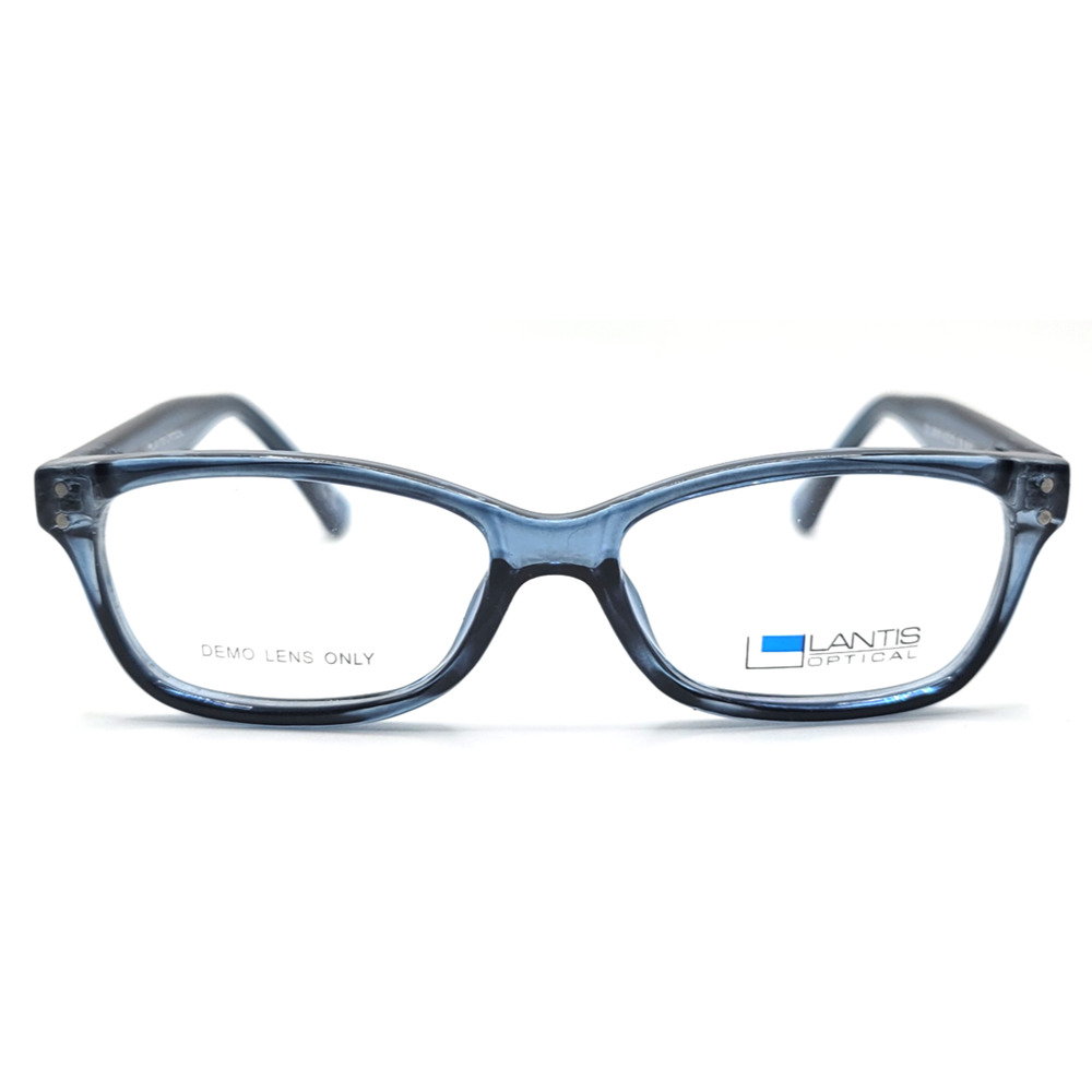 LANTIS OPTICAL L8019 NAVY CLEAR UNISEX EYEGLASSES FRAMES 45-13-128